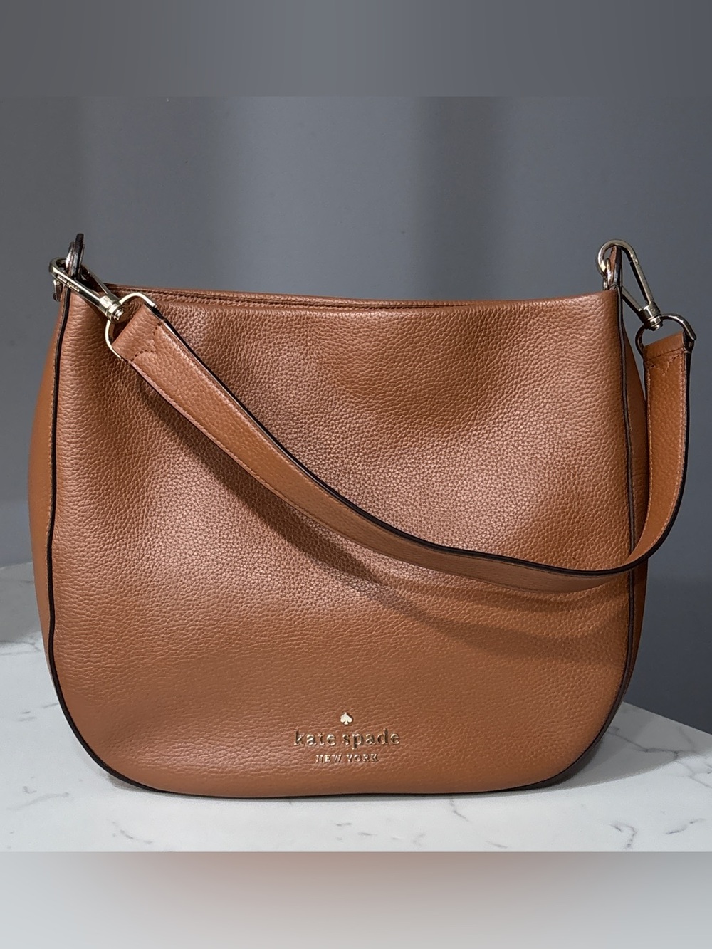 Kate Spade Lexy Large Hobo Pebbled Leather Shoulder Bag Crossbody Purse⁠